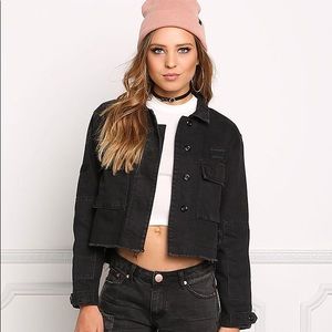 Black Bad Choices Make Good Stories Denim Jacket